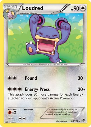 Loudred (84/119) [XY  Phantom Forces] - Uncommon