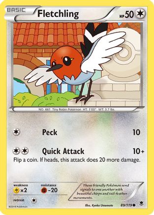 Fletchling (89/119) [XY  Phantom Forces] - Common