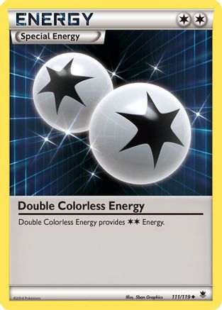 Double Colorless Energy (111/119) [XY  Phantom Forces] Reverse Holofoil - Uncommon