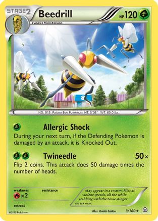 Beedrill (003/160) [XY  Primal Clash] - Rare