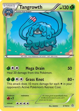 Tangrowth (5/160) [XY  Primal Clash] Reverse Holofoil - Rare