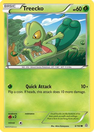 Treecko (006/160) [XY  Primal Clash] Reverse Holofoil - Common