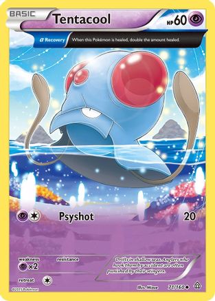 Tentacool (Alpha) (071/160) [XY  Primal Clash] Reverse Holofoil - Uncommon
