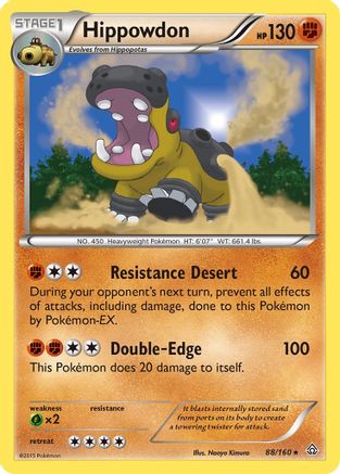 Hippowdon (88/160) [XY  Primal Clash] Holofoil - Holo Rare