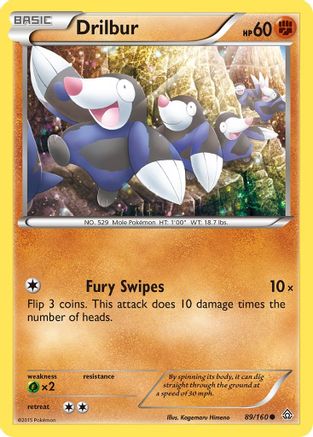 Drilbur (89/160) [XY  Primal Clash] - Common