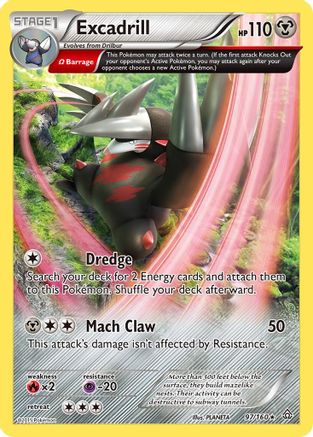 Excadrill (Omega) (097/160) [XY  Primal Clash] Reverse Holofoil - Holo Rare