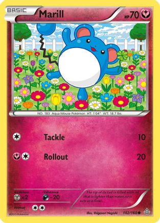 Marill (102/160) [XY  Primal Clash] - Common