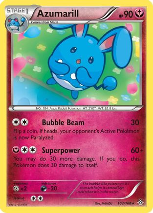 Azumarill (103/160) [XY  Primal Clash] - Rare