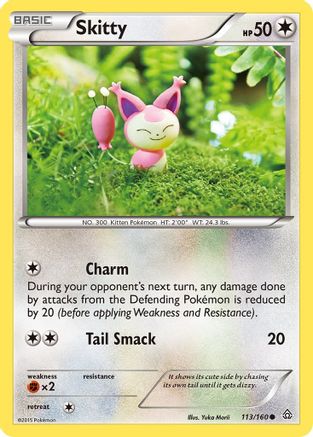 Skitty (113/160) [XY  Primal Clash] Reverse Holofoil - Common