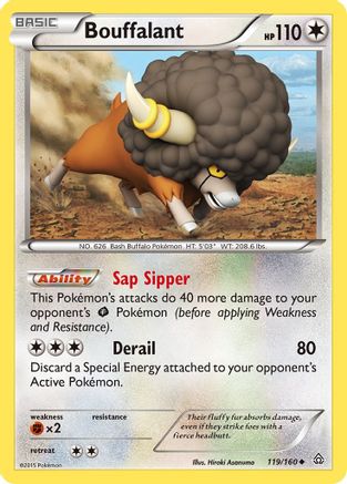 Bouffalant (119/160) [XY  Primal Clash] Reverse Holofoil - Uncommon