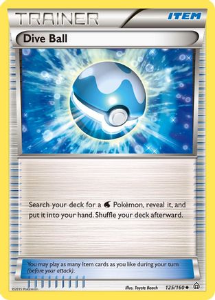 Dive Ball (125/160) [XY  Primal Clash] - Uncommon