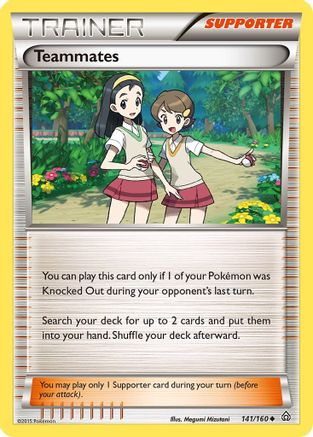 Teammates (141/160) [XY  Primal Clash] - Uncommon