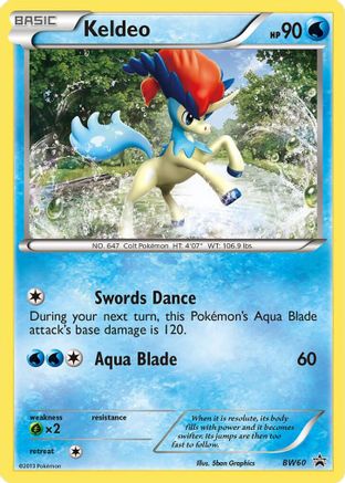 Keldeo - BW60 (BW60/101) [Black and White Promos] - Promo