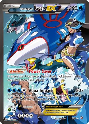 Team Aqua's Kyogre EX (006/34) [Double Crisis] Holofoil - Ultra Rare