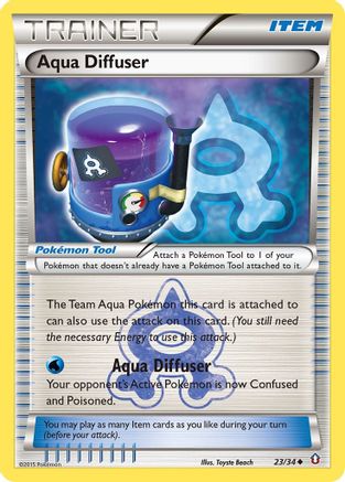 Aqua Diffuser (023/34) [Double Crisis] Reverse Holofoil - Uncommon