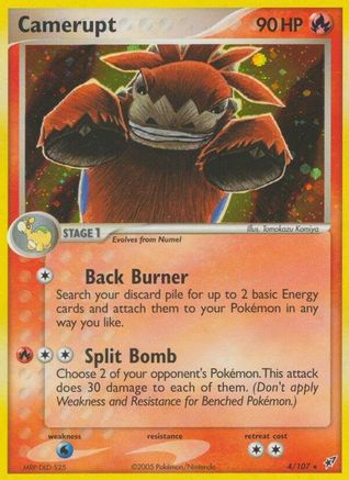 Camerupt (4/107) [Deoxys] Reverse Holofoil - Holo Rare