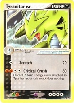 Tyranitar ex (Non-Holo) (17) [POP Series 1] - Ultra Rare