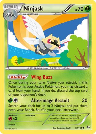 Ninjask (010/108) [XY  Roaring Skies] - Uncommon