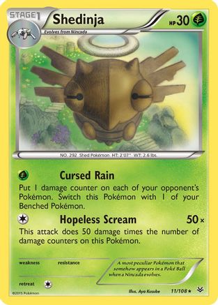 Shedinja (011/108) [XY  Roaring Skies] - Rare