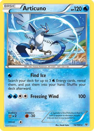 Articuno (016/108) [XY  Roaring Skies] Reverse Holofoil - Rare