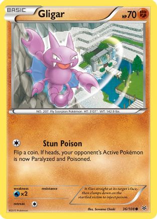 Gligar (036/108) [XY  Roaring Skies] - Common