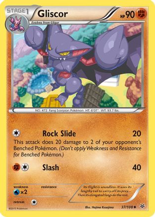 Gliscor (37/108) [XY  Roaring Skies] Reverse Holofoil - Uncommon