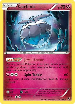 Carbink (047/108) [XY  Roaring Skies] Reverse Holofoil - Rare