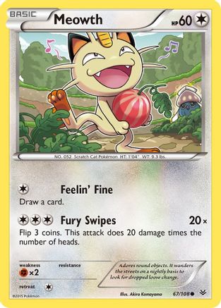 Meowth (067/108) [XY  Roaring Skies] - Common