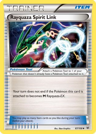 Rayquaza Spirit Link (087/108) [XY  Roaring Skies] Reverse Holofoil - Uncommon