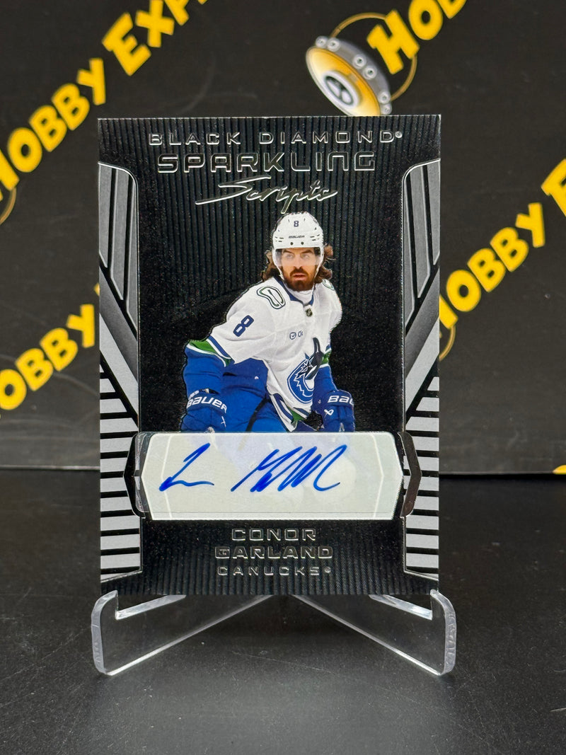 Conor Garland Sparkling Scripts - Vancouver Canucks 2025-26 Black Diamond