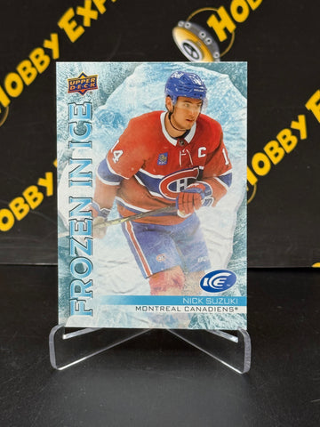 Nick Suzuki Frozen in Ice UNRIPPED - Montreal Canadiens 2022-23 Ice Hockey