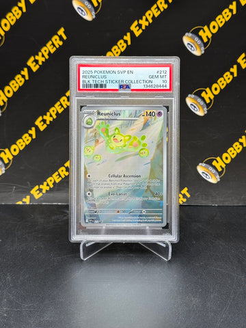 Reuniclus #212 - Black Bolt Tech Sticker Promo - PSA 10