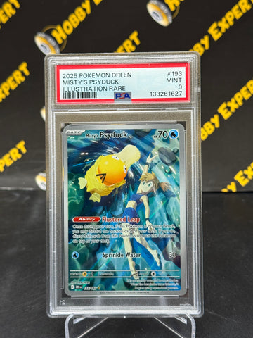 Misty's Psyduck #193 - Destined Rivals Illustration Rare - PSA 9