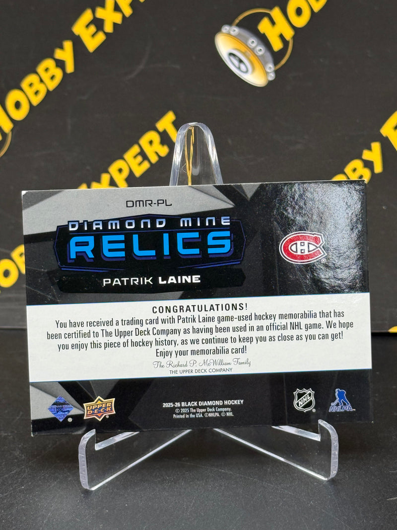 Patrik Laine Diamond Mine Relics Patch - Montreal Canadiens 2025-26 Black Diamond
