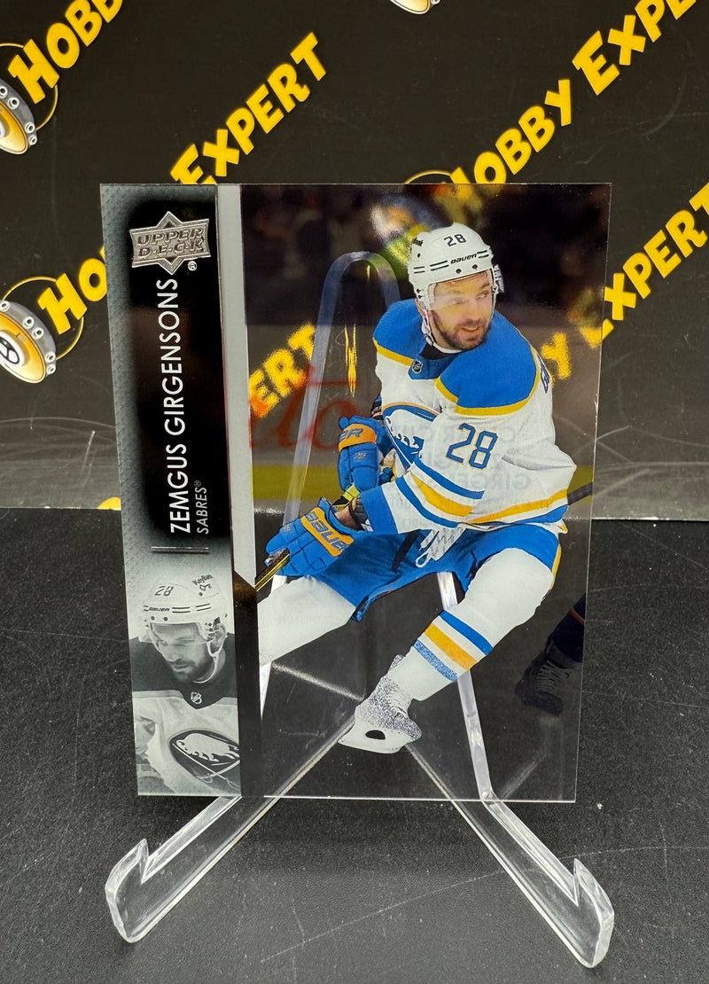Zemgus Girgensons Base Clear Cut - Buffalo Sabres