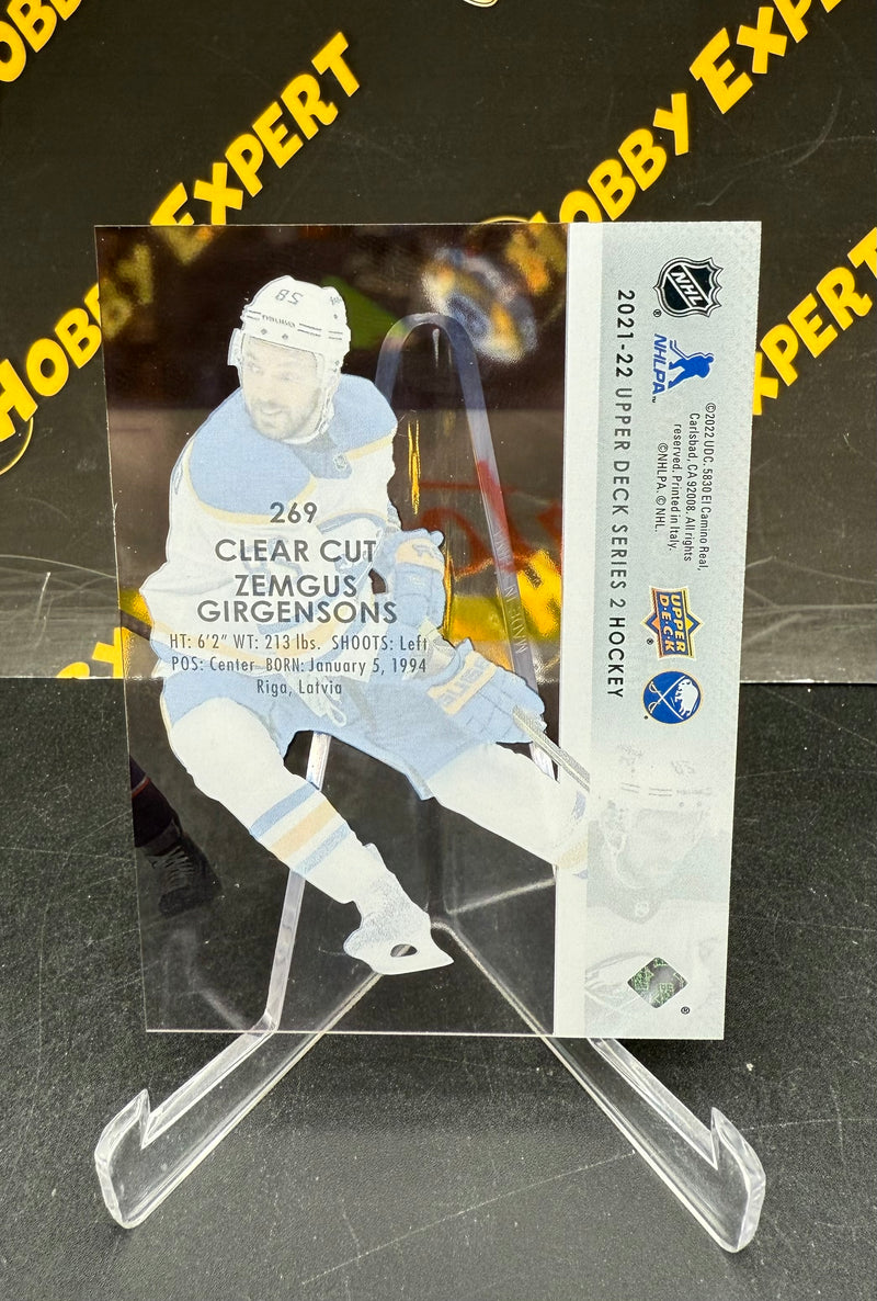 Zemgus Girgensons Base Clear Cut - Buffalo Sabres