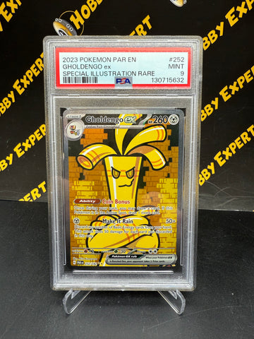 Gholdengo ex Special Illustration Rare #252 - Paradox Rift - PSA 9