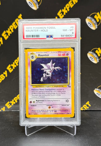 Haunter Holo #6 - Fossil Unlimited - PSA 8
