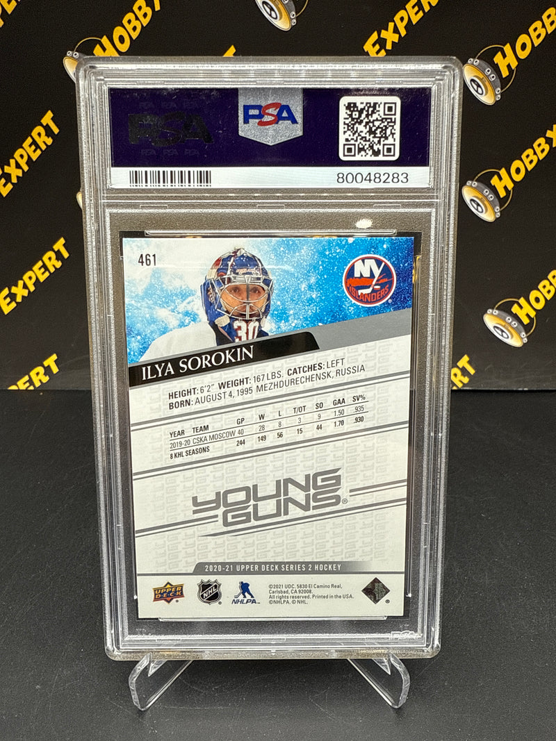 Ilya Sorokin Young Guns PSA 10 - New York Islanders
