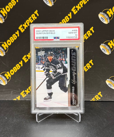 Quinton Byfield Young Guns PSA 10 #488 - Los Angeles Kings