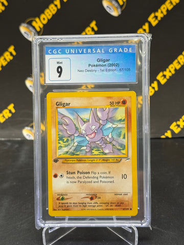 Gligar #67 - Neo Destiny 1st Edition - CGC 9