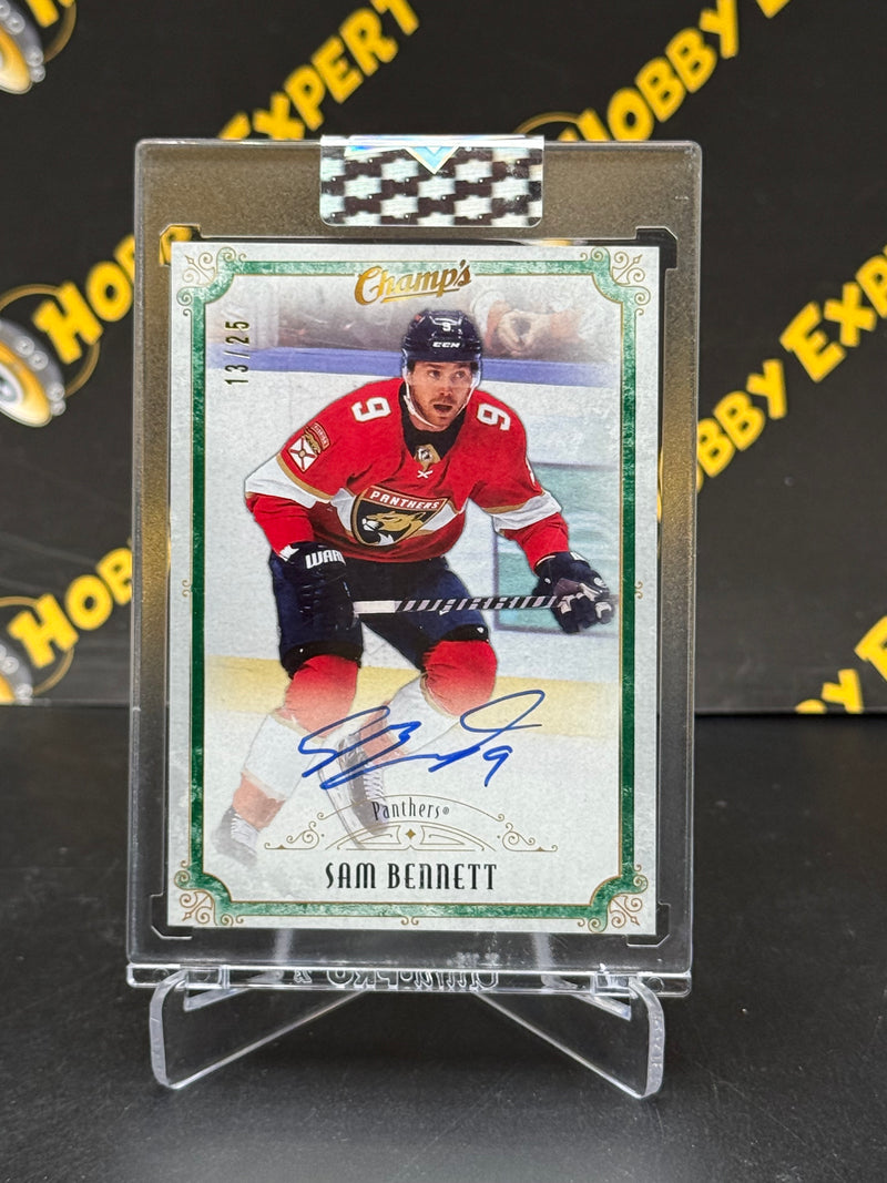 Sam Bennett Champ's Auto 13/25 - Florida Panthers 2021-22 Clear Cut Hockey
