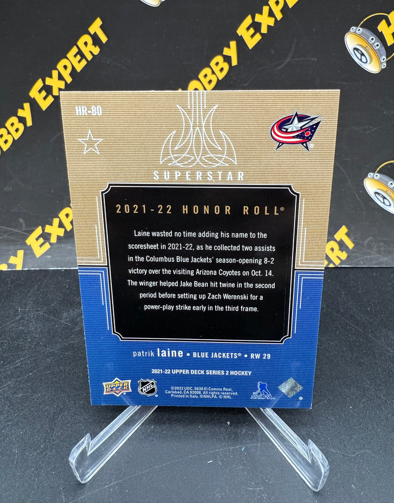 Patrik Laine Honor Roll 029/250 - Columbus Blue Jackets