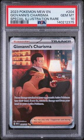 Giovanni's Charisma #182 - 2023 Pokemon 151  - PSA 10
