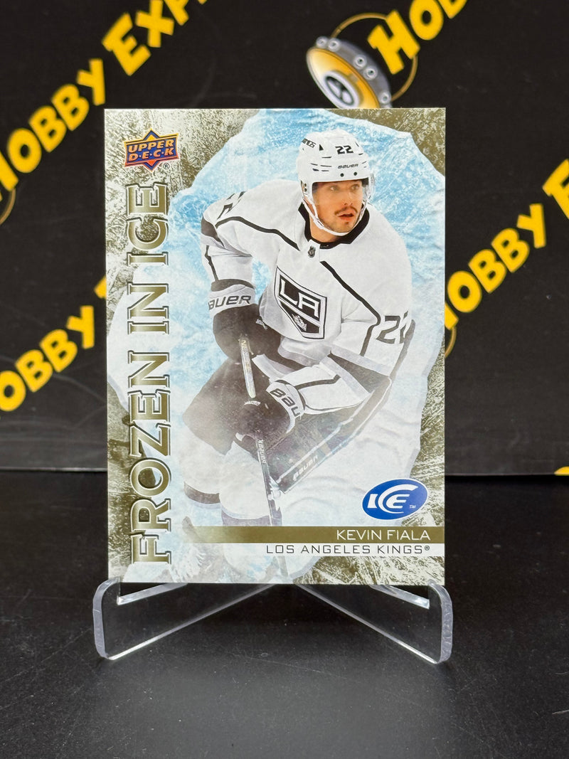 Kevin Fiala Gold Frozen in Ice /25 UNRIPPED - Los Angeles Kings 2022-23 Ice Hockey