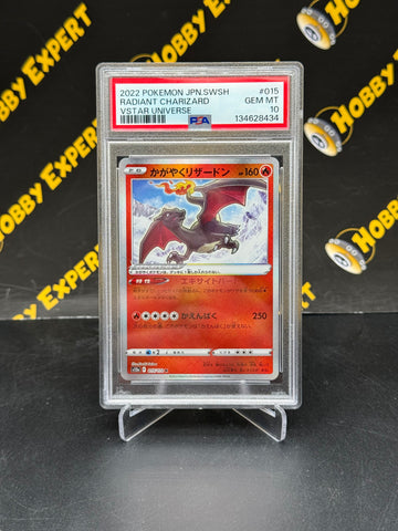 Radiant Charizard #015 - Japanese VStar Universe - PSA 10