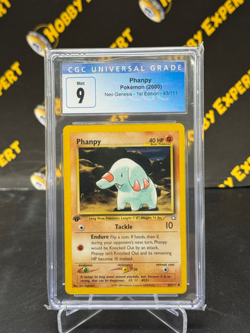 Phanpy #43 - Neo Genesis 1st Edition - CGC 9