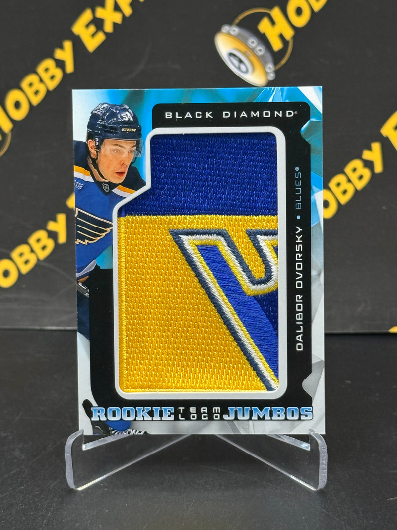 Dalibor Dvorsky Rookie Team Logo Jumbos - St. Louis Blues 2025-26 Black Diamond