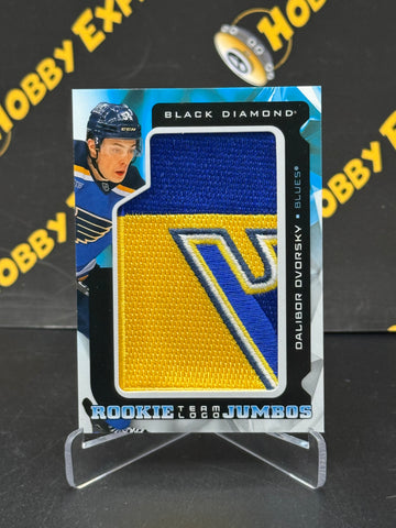 Dalibor Dvorsky Rookie Team Logo Jumbos - St. Louis Blues 2025-26 Black Diamond