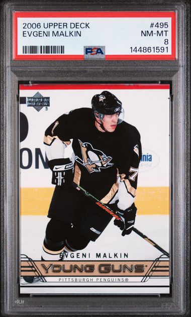 Evgeni Malkin Young Guns Checklist PSA 8 - Pittsburgh Penguins